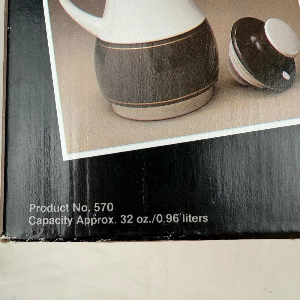 1983 Thermos Coffee Butler Silver Dot Insulated Carafe No. 570 New Old Stock
